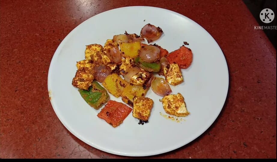 तंदूरी पनीर टिक्का | Tandoori Paneer Tikka Recipe in Hindi | Tandoori Paneer Tikka | How to Make Paneer Tikka Recipe Without Oven